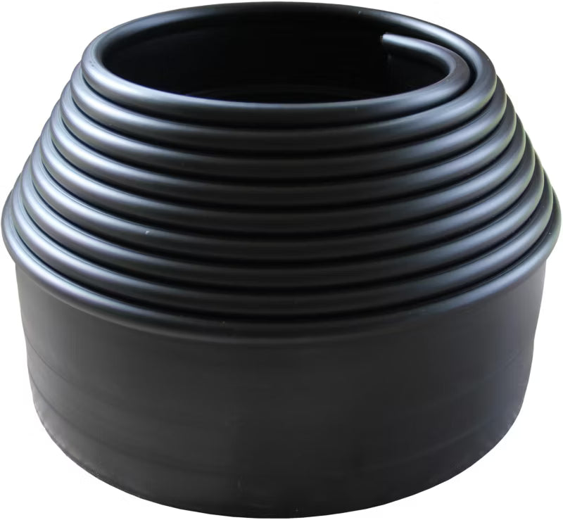 Bedafgrænsning 6 m x 10 cm Sort Plastik