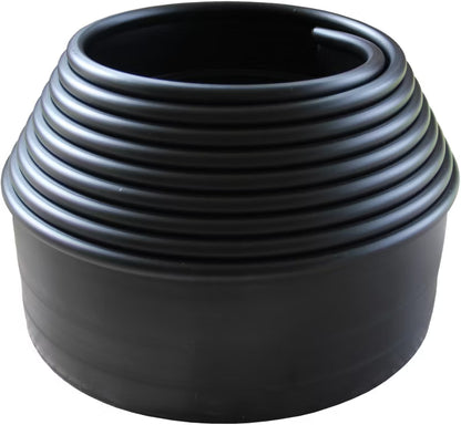 Bedafgrænsning 6 m x 10 cm Sort Plastik