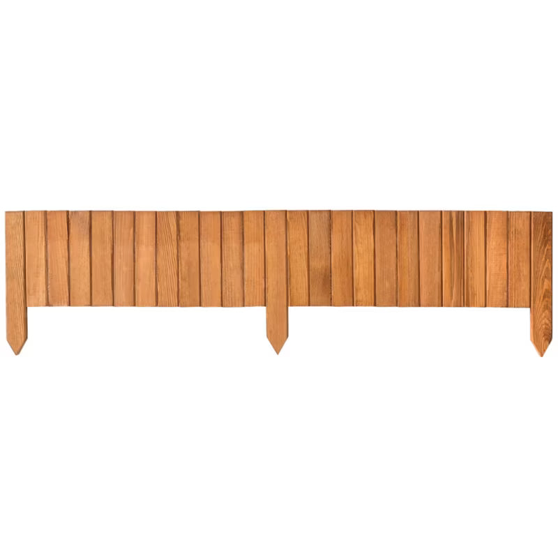 Bedafgrænsning Rollborder Træ 20x116 cm Eg