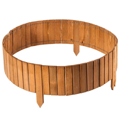 Bedafgrænsning Rollborder Træ 20x116 cm Eg
