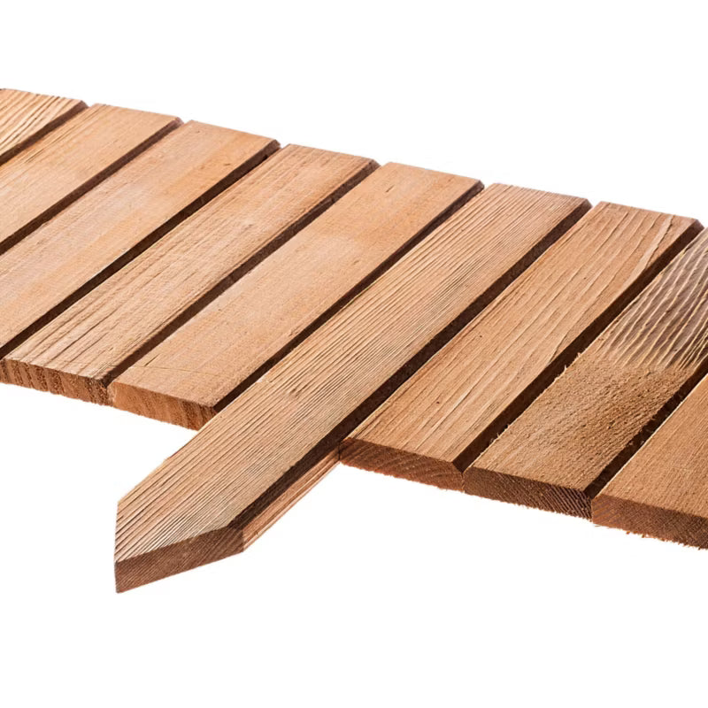 Bedafgrænsning Rollborder Træ 20x116 cm Eg
