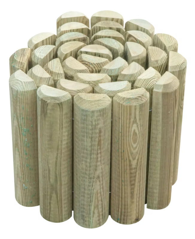 Bedafgrænsning Rulle 200x25 cm Grøn Fyrretræ