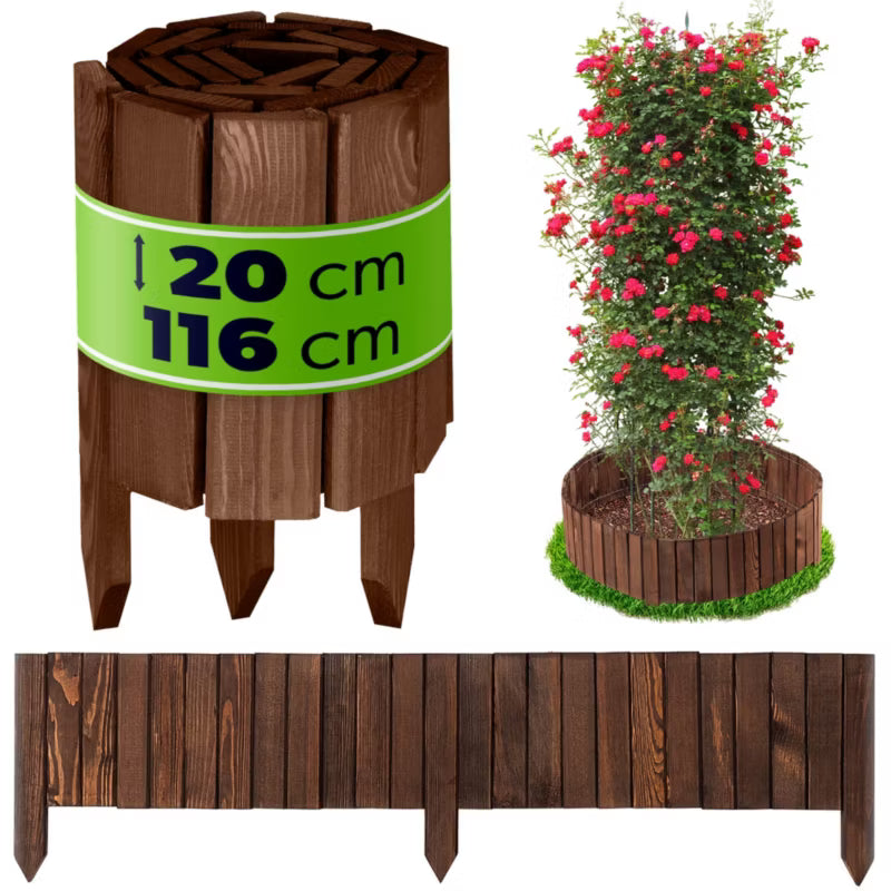 Bedafgrænsning 116 cm Træ