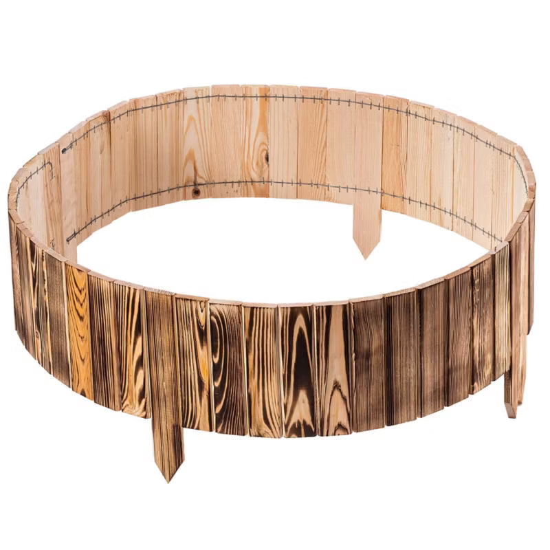 Bedafgrænsning Træ 20x116 cm Brun