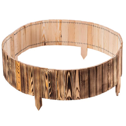 Bedafgrænsning Træ 20x116 cm Brun