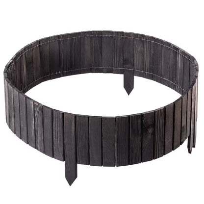 Bedafgrænsning Træ 20x116 cm Grå