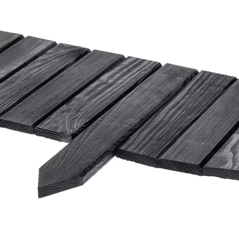 Bedafgrænsning Træ 20x116 cm Grå