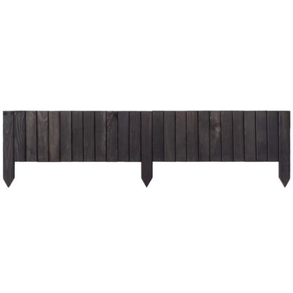 Bedafgrænsning Træ 20x116 cm Grå