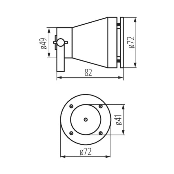 Bedlampe Akven 8x7 cm Grøn IP68