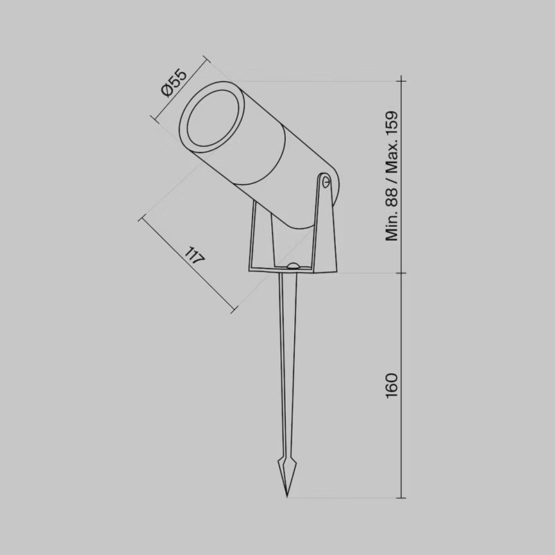 Bedlampe Bern LED 5W Hvid IP65
