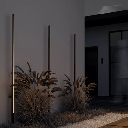 Bedlampe med Spyd LED 120 cm Grafit IP65