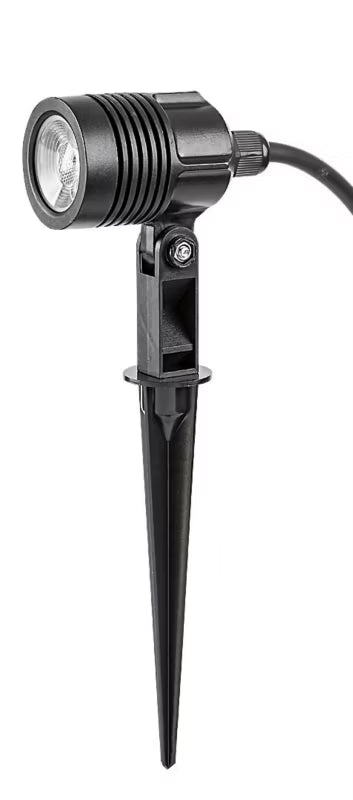 Bedlampe med Spyd LED 23,5 cm Sort IP65