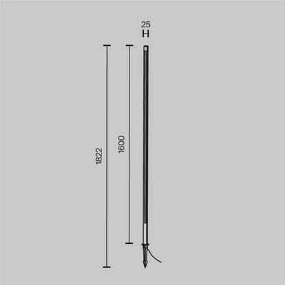 Bedlampe Spyd Pole 160 cm LED Grafit IP65