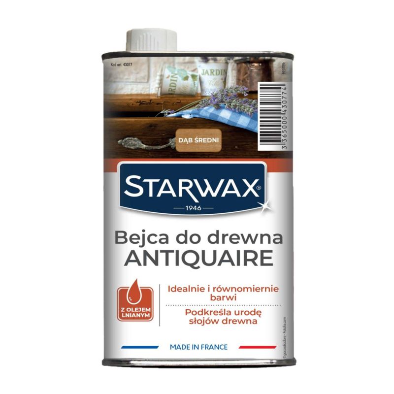 Starwax bejdse til råtræ i farven mellem-eg 0,5 l