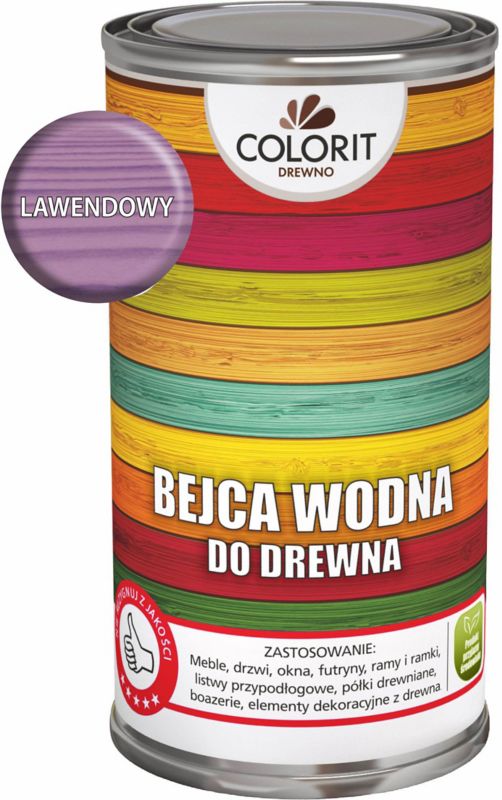Colorit vandbaseret bejdse til træ i lavendel 0,5 l