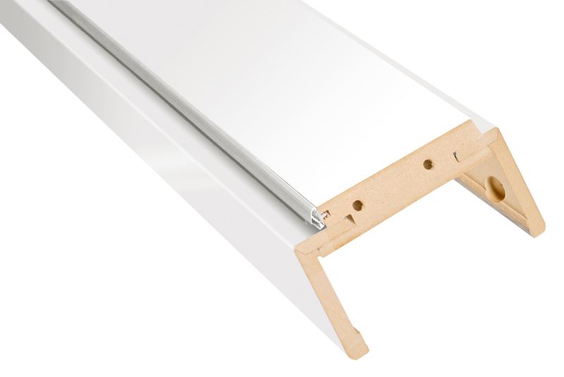 Regulerbar karmbjælke 100-140 mm i kridthvid