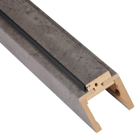 Justerbar karmbjælke 80-100 mm mørk beton 80 cm