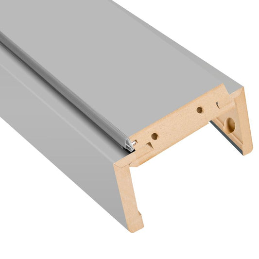 Regulerbar karmbjælke Fortia 115-135 mm 8 cm 90 grader 80 grå