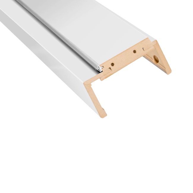 Justerbar dørkarmbjelke Stira Door 115-135 mm 80 cm Kridhvid