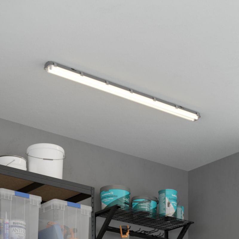 Dobbelt LED-armatur Pagon 2 x 22 W IP65 Grå