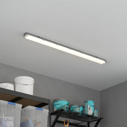 Dobbelt LED-armatur Pagon 2 x 22 W IP65 Grå