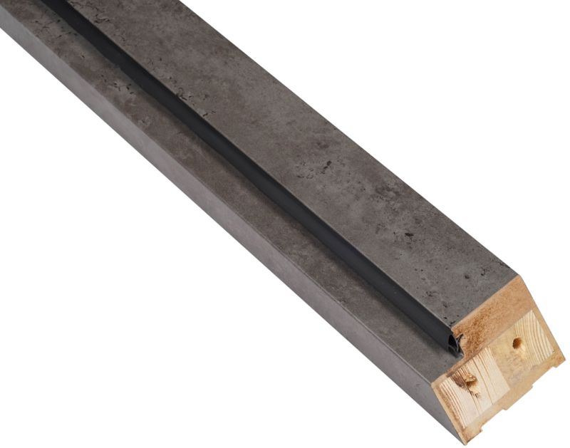 Fast bjælke 80 cm mørk beton