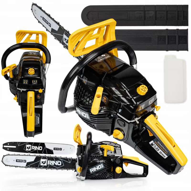 Benzin Motorsav 52 cc med 2 Sværd 40/50 cm SAW22P