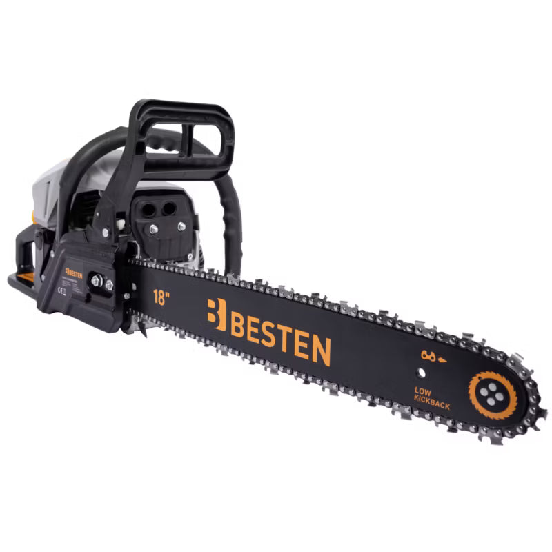 Benzin Motorsav BE-2865 2,8 kW 58 cm³ med 2 Sværd 16/18"