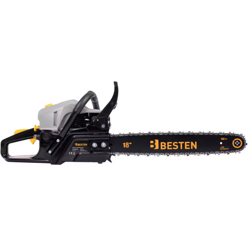 Benzin Motorsav BE-2865 2,8 kW 58 cm³ med 2 Sværd 16/18"