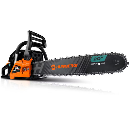Benzin Motorsav HM-660 58cc 2,3 kW med Sværd 16" og 20"