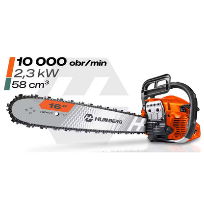 Benzin Motorsav HM-661 58 cm³ 2,3 kW