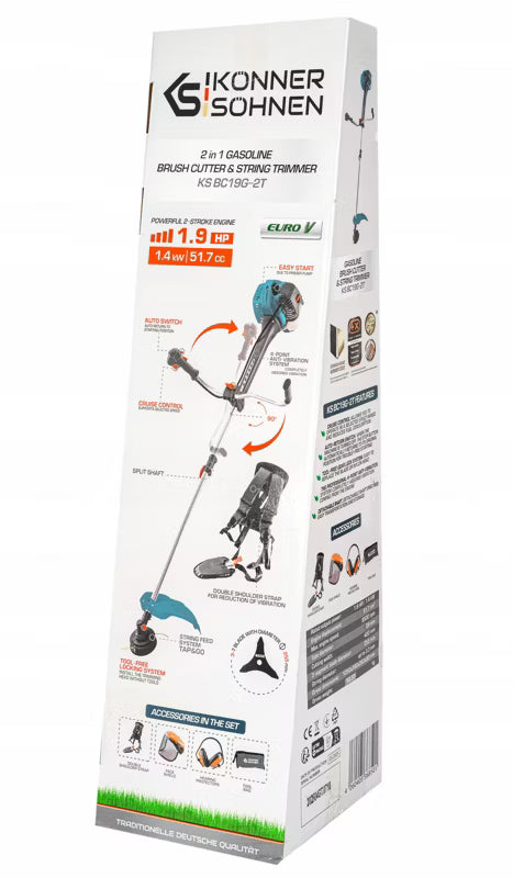 Benzinbuskrydder KS BC19G 2T 51,7 cm³ 1,9 HK