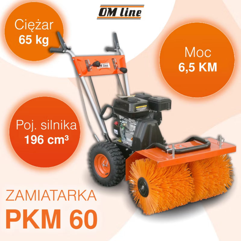 Benzindrevet Fejemaskine PKM60 60 cm 6,5 HK