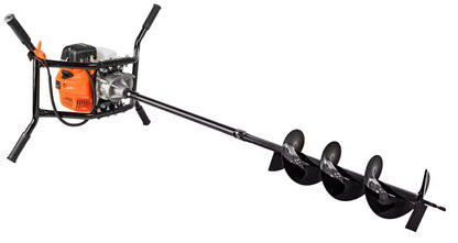 Benzindrevet Jordbor 2-Personers 1,4 kW med 3 Bor