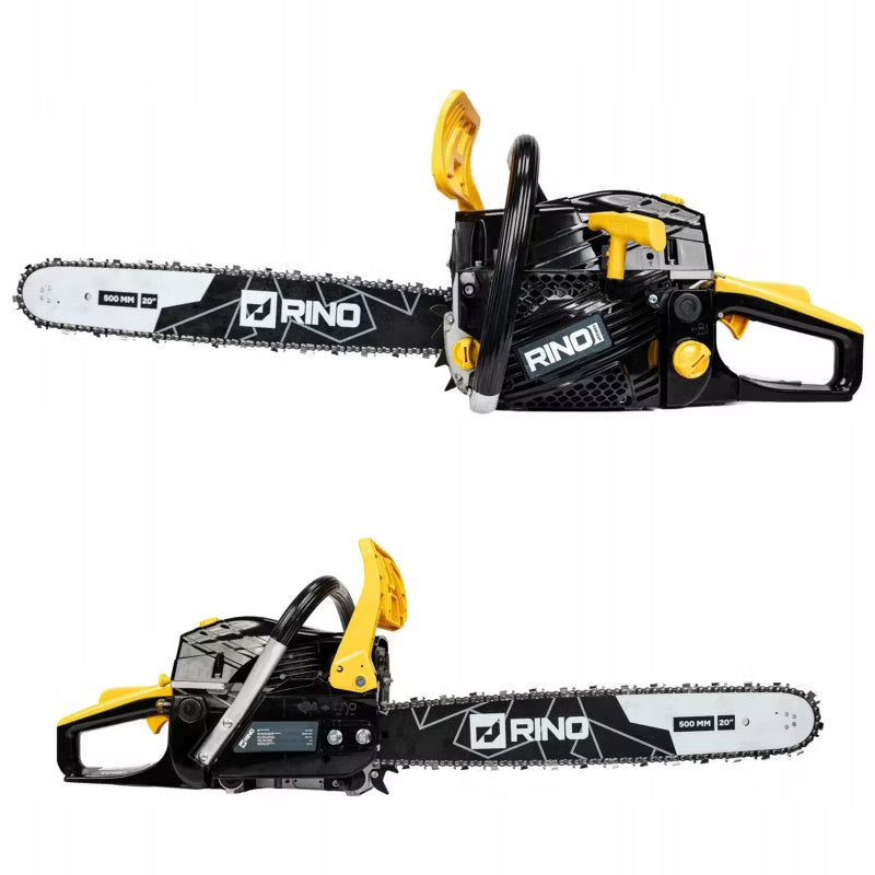 Benzindrevet Motorsav 52 cc 2,2 kW med 40 cm og 50 cm Sværd
