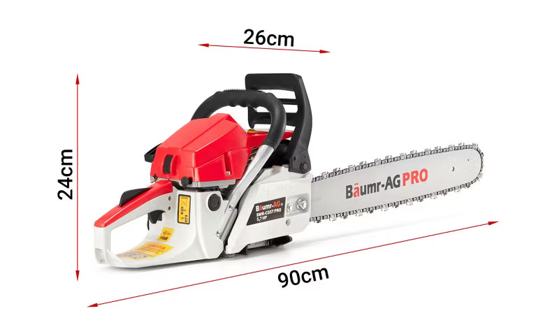Benzindrevet Motorsav 65 cc 5,7 HK BMR-CS57