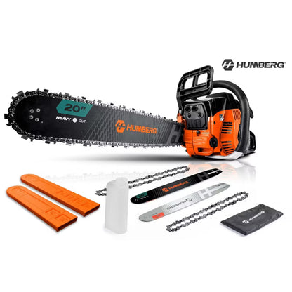 Benzinmotorsav HM-662 58 cm³ 2,3 kW med Sværd 16" og 20"