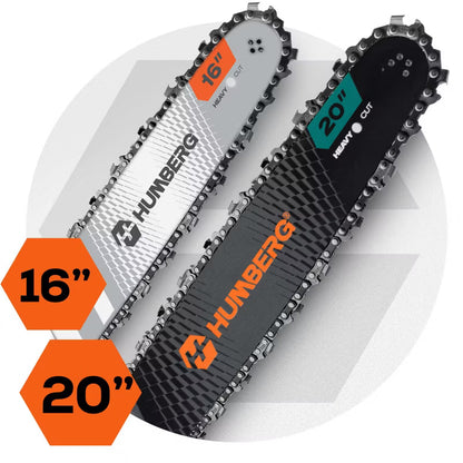 Benzinmotorsav HM-662 58 cm³ 2,3 kW med Sværd 16" og 20"