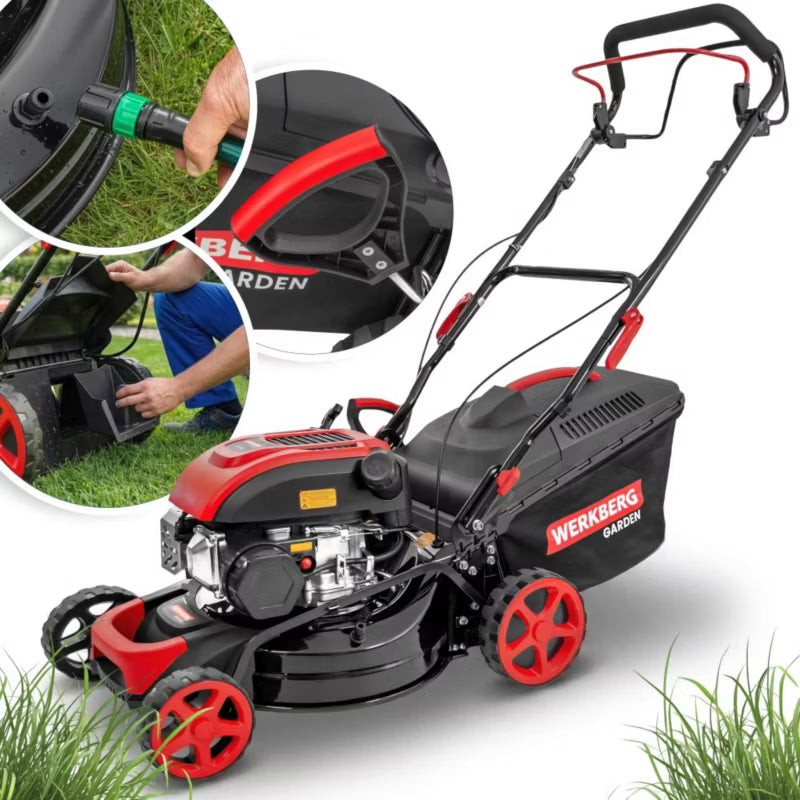 Benzinplæneklipper 41 cm med Træk 149cc