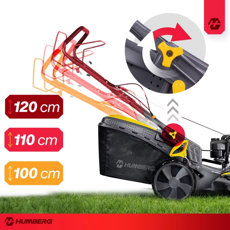 Benzinplæneklipper 46 cm med Selvkørende Funktion HM-604