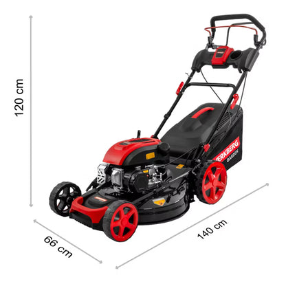 Benzinplæneklipper 51 cm med El-start 196cc 60 Liter