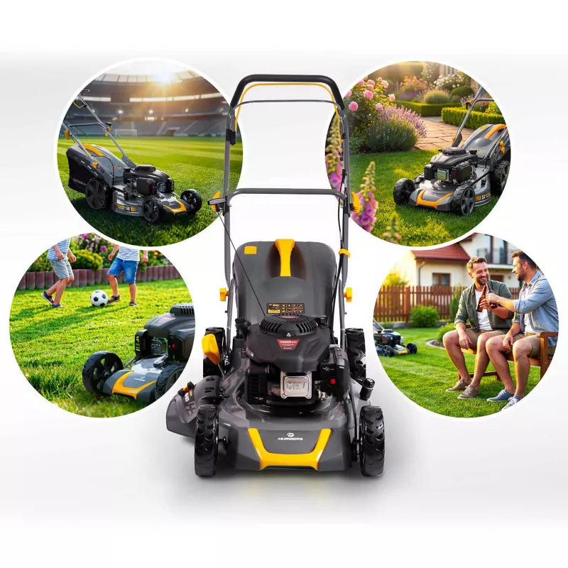 Benzinplæneklipper 51 cm med Selvtræk HM-601 70 L