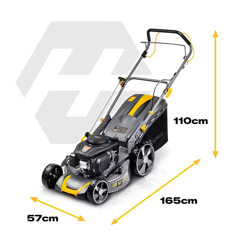 Benzinplæneklipper 51 cm med Selvtræk HM-601 70 L