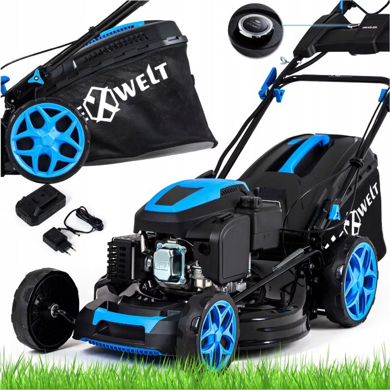 Benzinplæneklipper 53 cm med El-start HW-KS-224