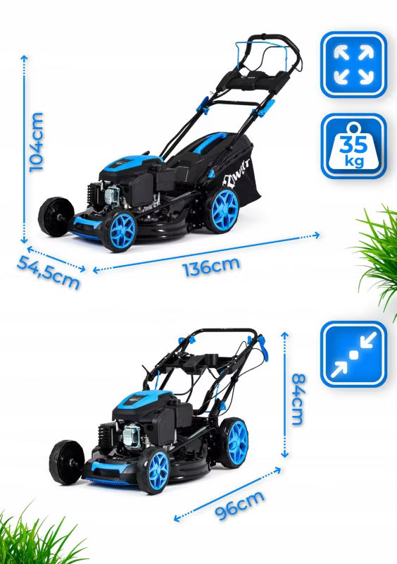 Benzinplæneklipper 53 cm med El-start HW-KS-224