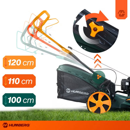 Benzinplæneklipper HM-601 med Træk 51 cm 70 Liter