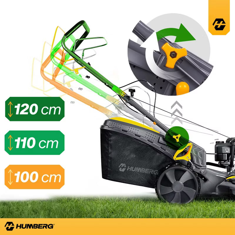 Benzinplæneklipper HM-603 51 cm med Træk 70 L