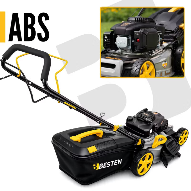 Benzinplæneklipper med Fremtræk 51 cm 70 L BE-2862