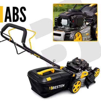 Benzinplæneklipper med Fremtræk 51 cm 70 L BE-2862