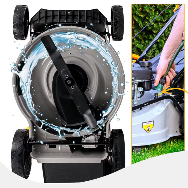 Benzinplæneklipper med Fremtræk 51 cm 70 L BE-2862